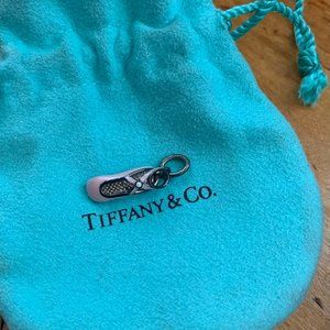 Tiffany & Co. Pink Enamel Diamond Ballet Slipper Charm